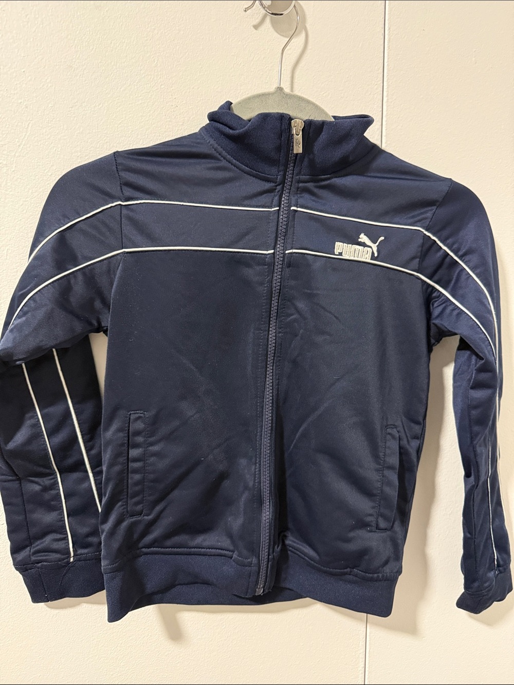 PUMA Athletic Track Jacket in Blue
